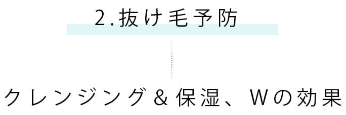 2.抜け毛予防